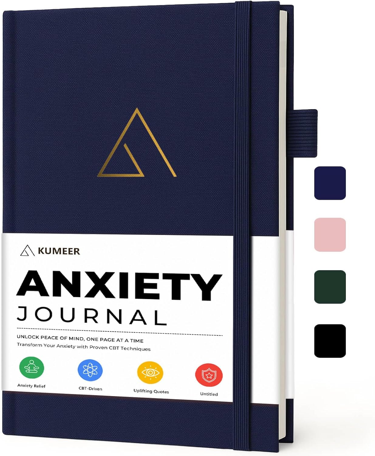 Guided Anxiety Journal for Women & Men – Cognitive Behavioral Therapy (CBT) Journal with Mindfulness Prompts, Anti-Anxiety Techniques, Overthinking & Brain Dump Journals – A Thoughtful Gift for Mental Health & Wellness