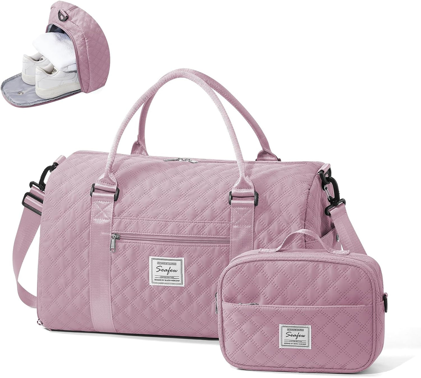 Gym Bag Womens Mens with Shoes Compartment and Wet Pocket Travel Duffel Bag for Women for Plane Sport Gym Tote Bags Swimming Yoga Waterproof Weekend Overnight Carry on Bag Hospital Holdalls - Colors C