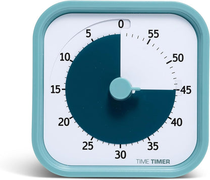 TIME TIMER Home MOD – 60-Minute Visual Timer, Home Edition, Silent Operation, for Homeschool Supplies, Study, Office & Meetings (Fern Green)