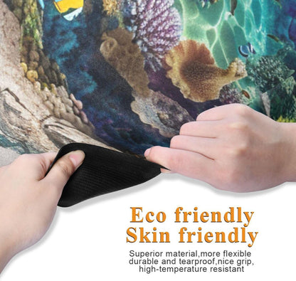 3d Wall Art Underwater Tropical Fish yoga mats in bulk for fitness printed natural rubber non slip with bags tapete para ejercicio 71x26 inches 1MM