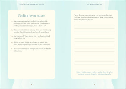 The 5-Minute Meditation Journal: Quick Guided Meditations for a Calmer, Happier You