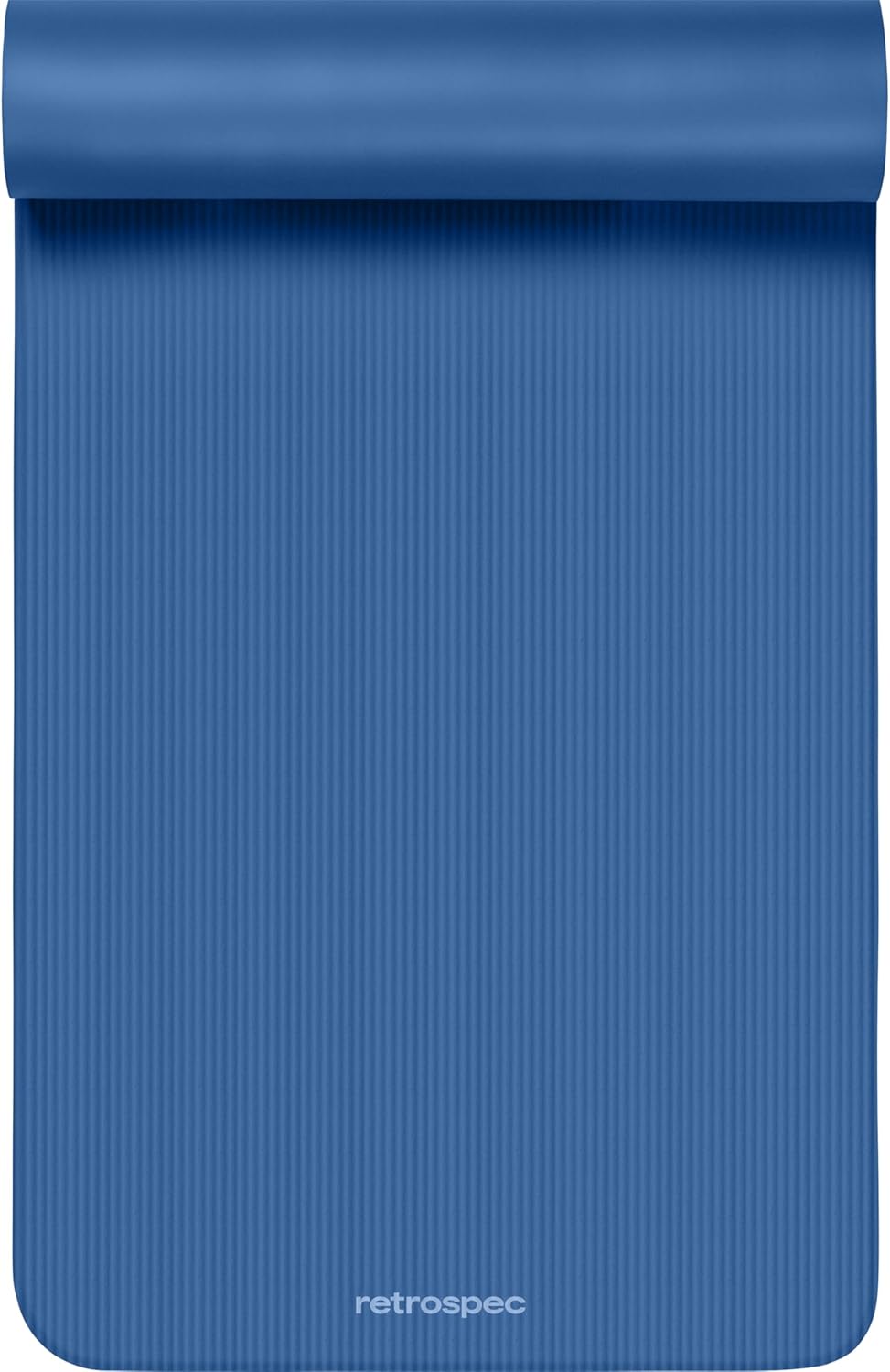 Retrospec Solana Yoga Mat Thick 1/2in Non-Slip Workout Mat with Nylon Strap - 72x24in Exercise Mat for Pilates, Stretching & Fitness - BPA Free, Easy Clean