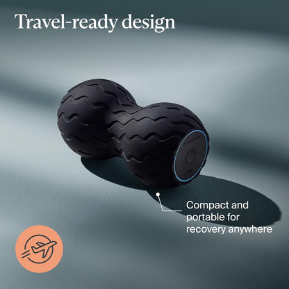 TheraGun Therabody WaveRoller - High Density Foam Roller for Body and Large Muscles. Bluetooth Enabled with 5 Customizable Vibration Frequencies in Therabody App