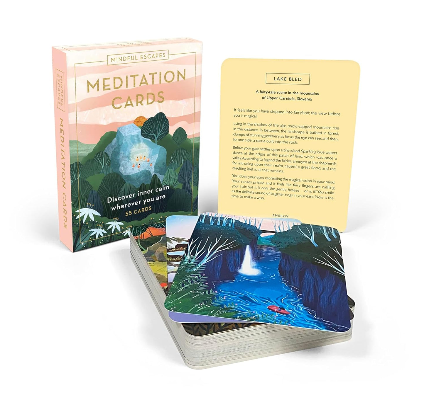 Mindful Escapes Meditation Cards: Discover inner calm wherever you are - 55 cards (Inspired Traveller's Guides)