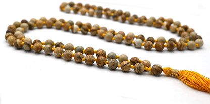 Amazing Gemstone 108 Beads Handmade Mala (Knotted, Rudraksha) - Colors B
