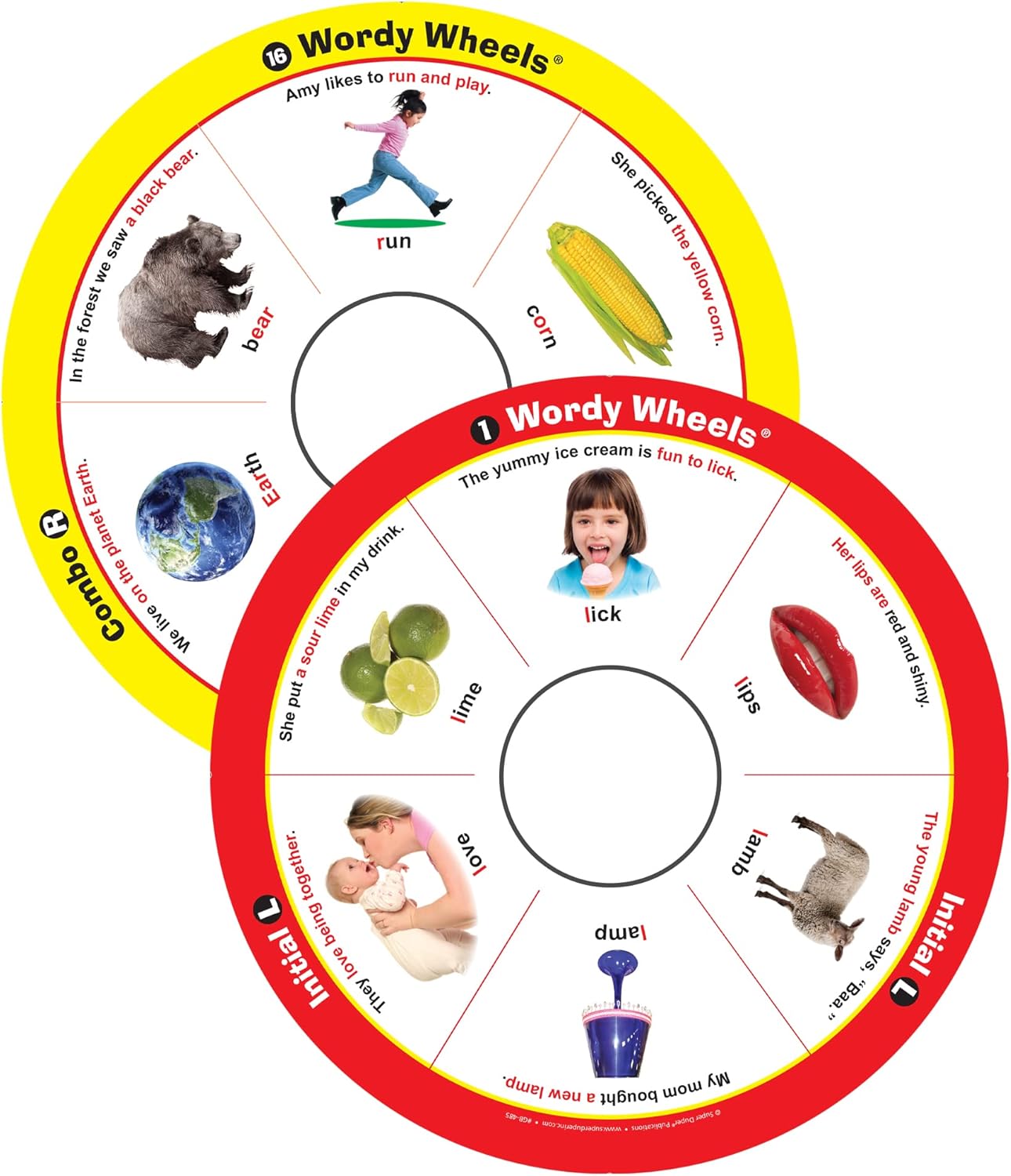 Super Duper Publications | Webber® Wordy Wheels S/L/R (Includes Vocalic R) Add-on Set | Articulation Activity for Speech Therapy | Educational Game