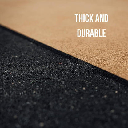 REP Fitness Premium Yoga Mat, Cork or Polyurethane, EcoFriendly, Non-Slip, 5mm or 6mm Thick, Travel, Hot Yoga & Home Fitness Mat, Optional Carry Strap, Organic, Natural, Latex-Free Materials