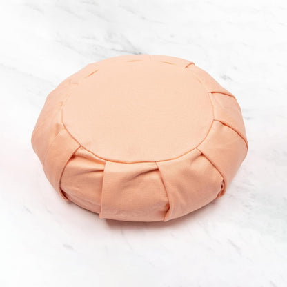 Myga Zafu Yoga Meditation Cushion with Washable Cover - Floor Cushion Pillow with Natural Buckwheat Filling - Soft Round Cotton Design for Meditating or Pranayama Exercises