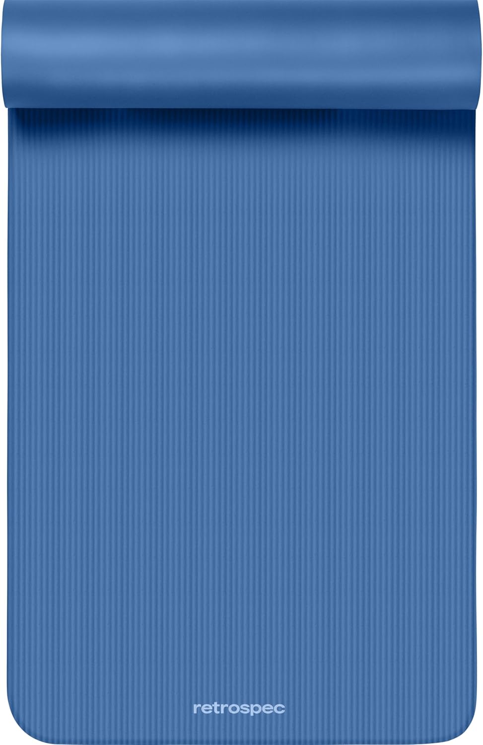 Retrospec Solana Yoga Mat 1" Thick w/Nylon Strap for Men & Women - Non Slip Exercise Mat for Home Yoga, Pilates, Stretching, Floor & Fitness Workouts