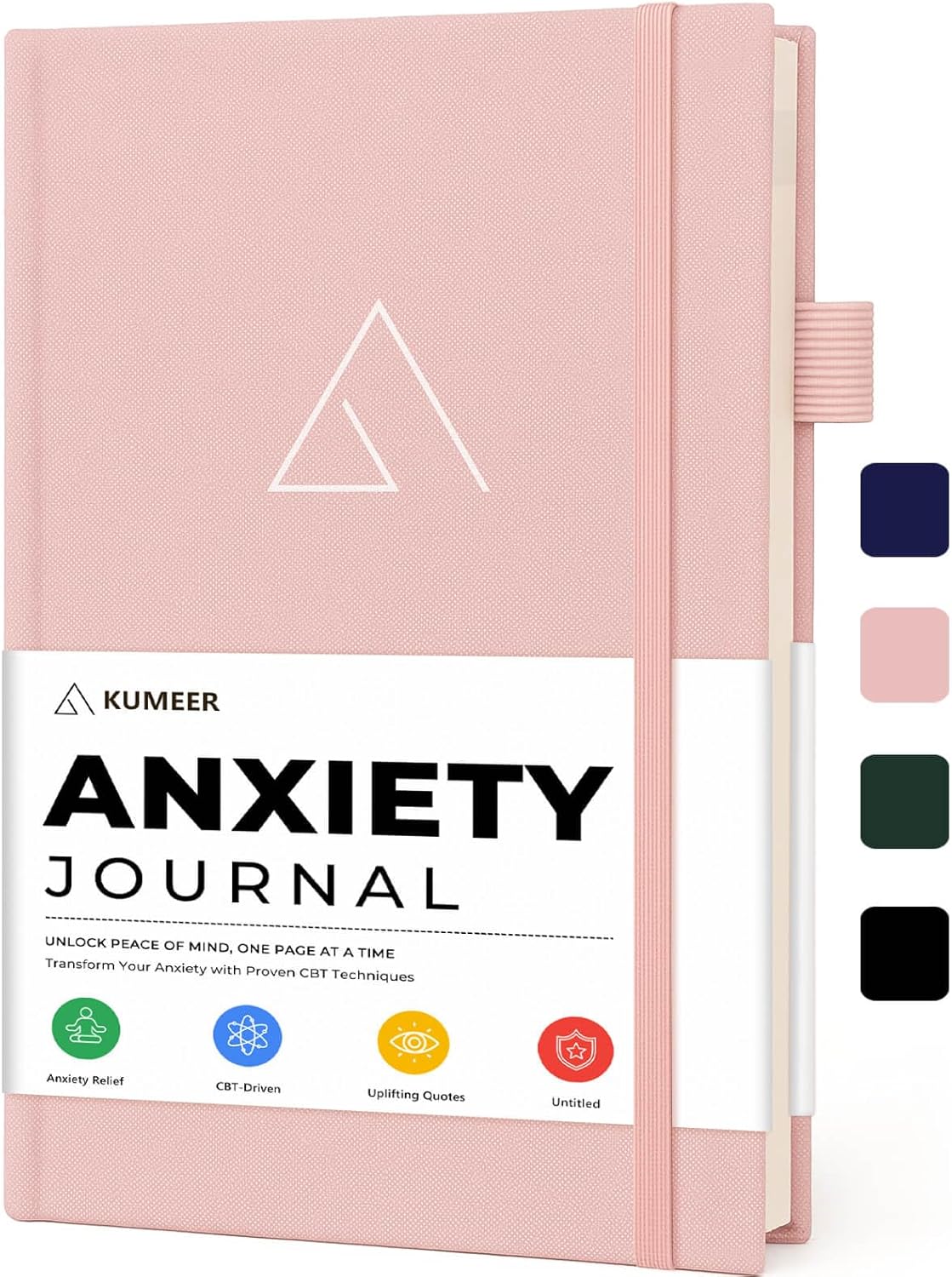 Guided Anxiety Journal for Women & Men – Cognitive Behavioral Therapy (CBT) Journal with Mindfulness Prompts, Anti-Anxiety Techniques, Overthinking & Brain Dump Journals – A Thoughtful Gift for Mental Health & Wellness