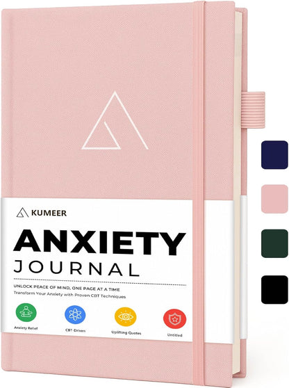 Guided Anxiety Journal for Women & Men – Cognitive Behavioral Therapy (CBT) Journal with Mindfulness Prompts, Anti-Anxiety Techniques, Overthinking & Brain Dump Journals – A Thoughtful Gift for Mental Health & Wellness