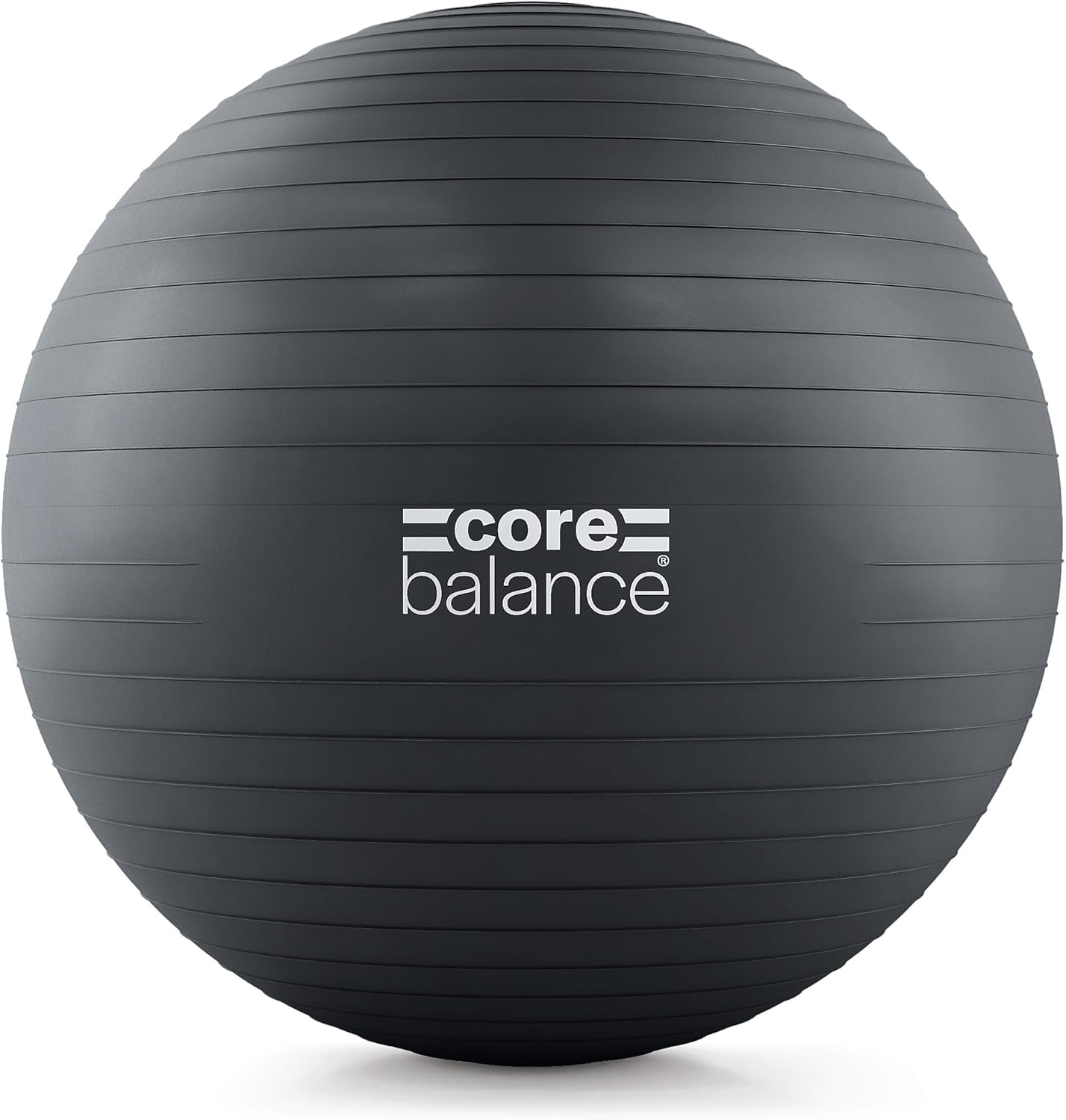 Core Balance Exercise Ball, Stability Ball for Yoga, Pilates and Fitness, Gym Ball for Home Gym and Office Chair, Training, Physical Therapy, Anti Burst, Pump Included, 55cm 65cm 75cm 85cm