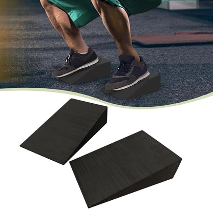 2 Pieces Squat Wedge Block Slant Board Nonslip Heel Elevated Calf Stretch Board Squat Ramp for Strength Yoga Wrist Support