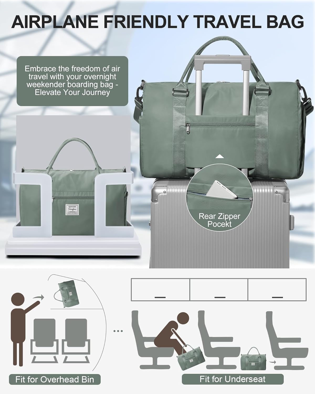 Gym Bag Womens Mens with Shoes Compartment and Wet Pocket Travel Duffel Bag for Women for Plane Sport Gym Tote Bags Swimming Yoga Waterproof Weekend Overnight Carry on Bag Hospital Holdalls - Colors B