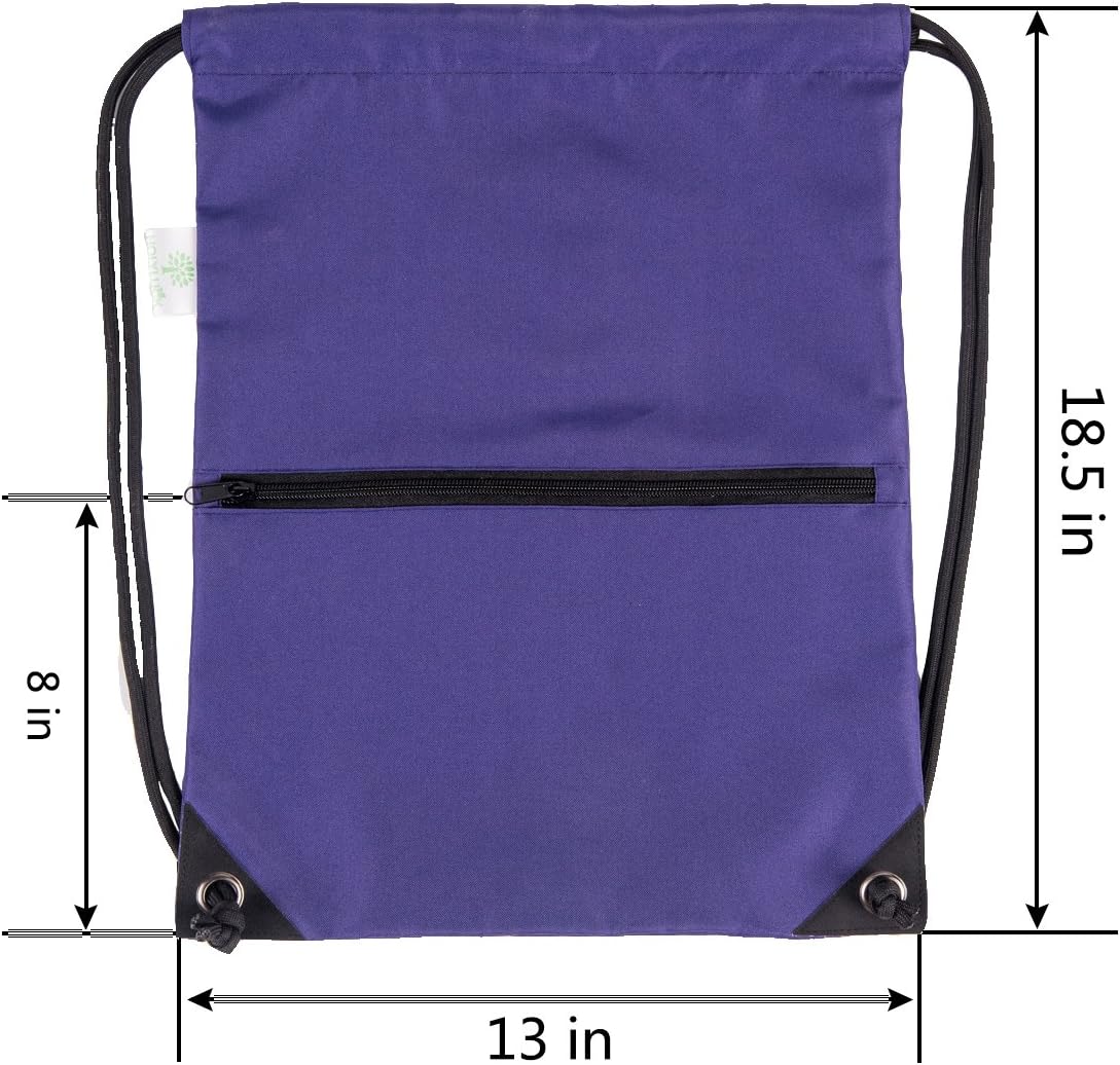 HOLYLUCK Drawstring Backpack Bag Sport Gym Sackpack - Colors B