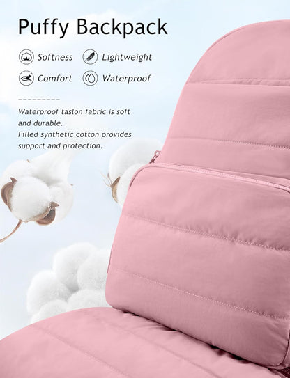 Uselike Travel Backpack for Women, 15.6 Inch Laptop Backpack, Quilted College Bookbag, Cute Work Backpacks, Water Resistant