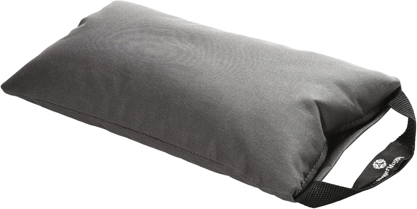 Hugger Mugger Unfilled 10lb Yoga Sandbag - Adds Weight to Your Poses, Zipper Cover, Sturdy Handle, Durable Material, Not Filled with Sand