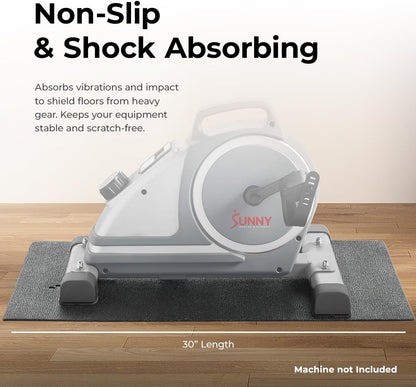 Sunny Health & Fitness Equipment Mat – Multiple Size Options – Non-Slip Floor Protection Pad for Treadmill, Bike, Elliptical, Yoga or Standing Desk and other Exercise Equipment