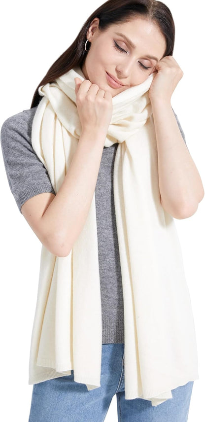 Soft Cashmere Blend Wrap Chic Scarf Stole for Women Wayfarer Travel Extra Large 87"x28" - Colors B