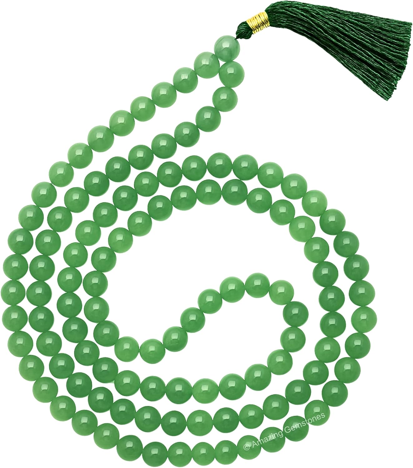 Amazing Gemstone 108 Beads Handmade Mala (Knotted, Rudraksha) - Colors A