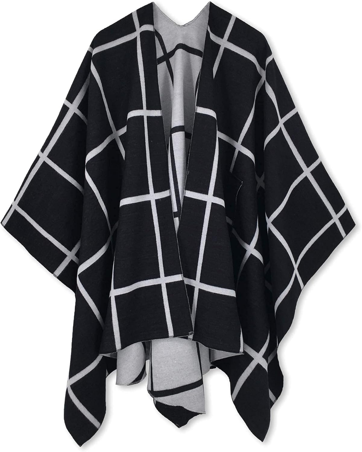 Moss Rose Women's Shawl Wrap Poncho Ruana Cape Open Front Cardigan Shawls for Spring Fall Winter