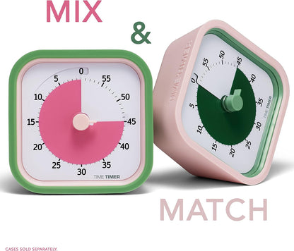 TIME TIMER Home MOD – 60-Minute Visual Timer, Home Edition, Silent Operation, for Homeschool Supplies, Study, Office & Meetings (Fern Green)