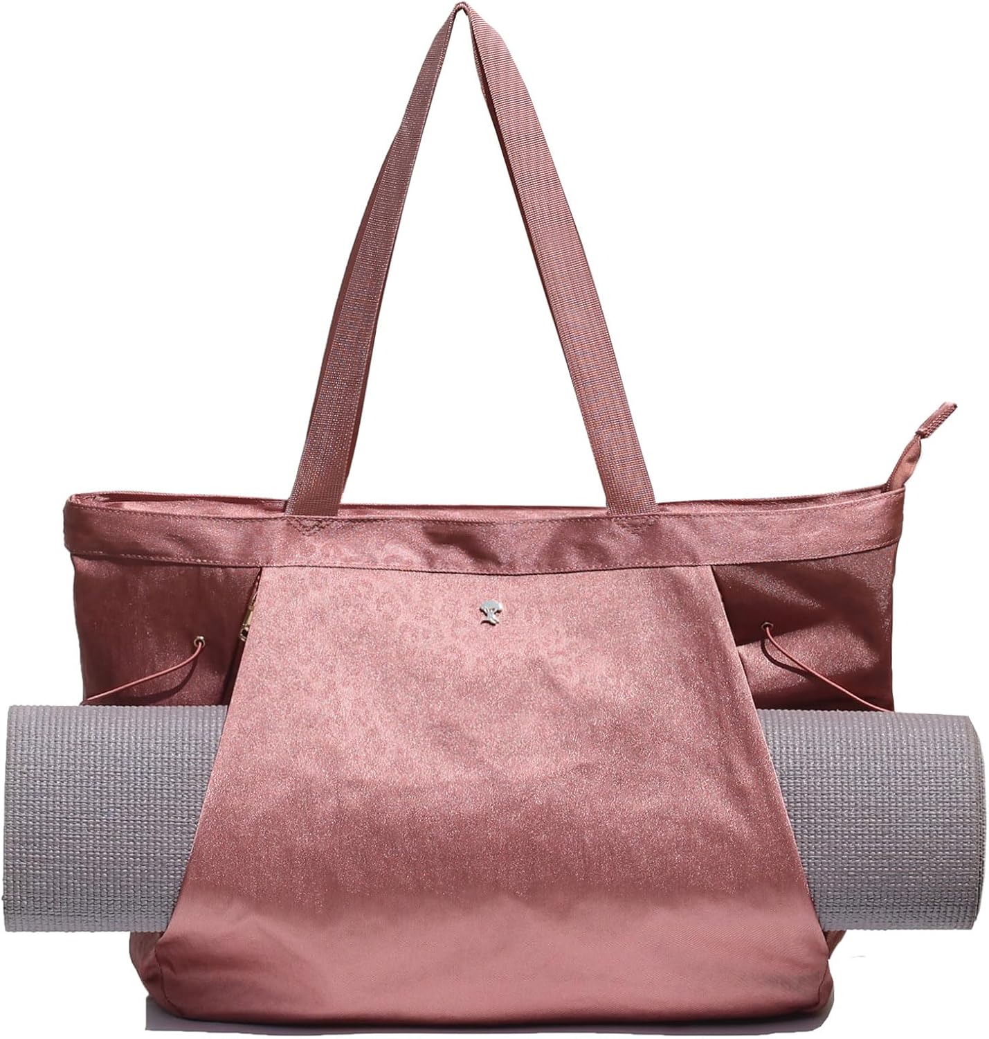 ESVAN Yoga Tote Bag for Women Shoulder Bags Drawstring for Office Workout Travel Carryall Pilates Gym and Beach