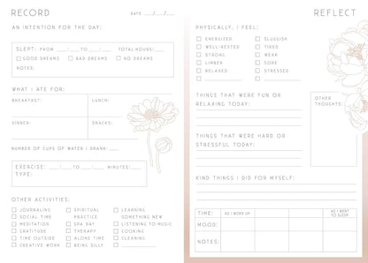 Self-Care: A Day and Night Reflection Journal (Inner World)