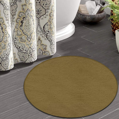 Machine Washable Modern Round Area Rug, Room Sofa Yoga Soft Round Carpet, Home Decor Non Slip Kitchen Office Circle Rug Grey, 24inch