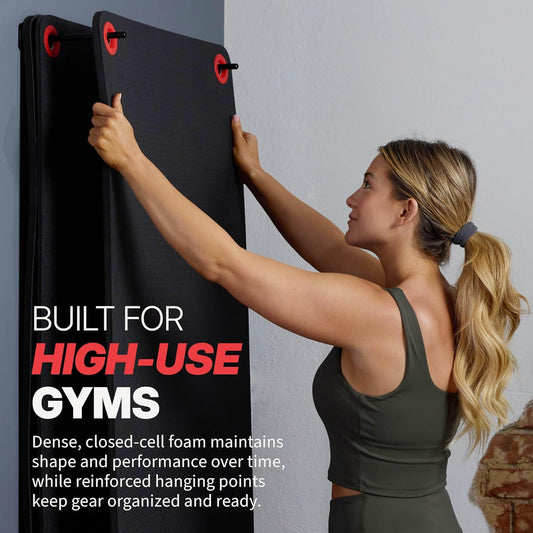 SPRI Hanging Exercise Mat, Fitness & Yoga Mat for Group Fitness Classes, Commercial Grade Quality with Reinforced Holes