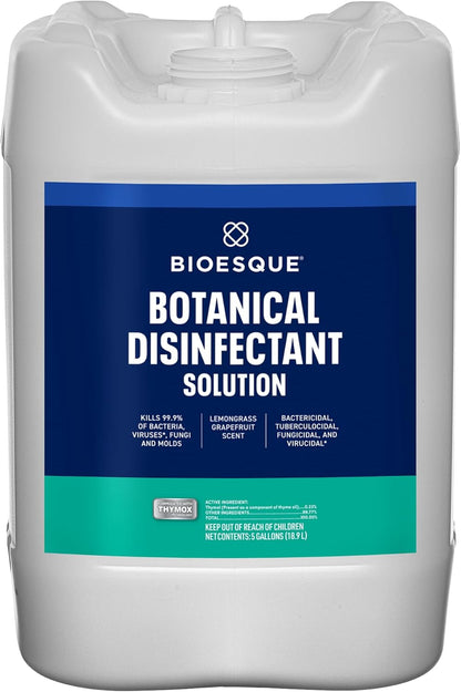 Bioesque Botanical Disinfectant Solution, Heavy Duty Broad-Spectrum Disinfectant, Kills 99.9% of Bacteria, Viruses*, Fungi, & Molds, 32 Fluid Ounce (Pack of 1)