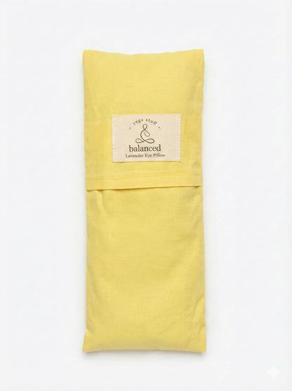 Weighted Lavender Eye Pillow for Sleep & Relaxation – Organic Cotton Eye Pillow with Natural Lavender, Aromatherapy Eye Pillow for Yoga, Meditation, Stress Relief & Travel