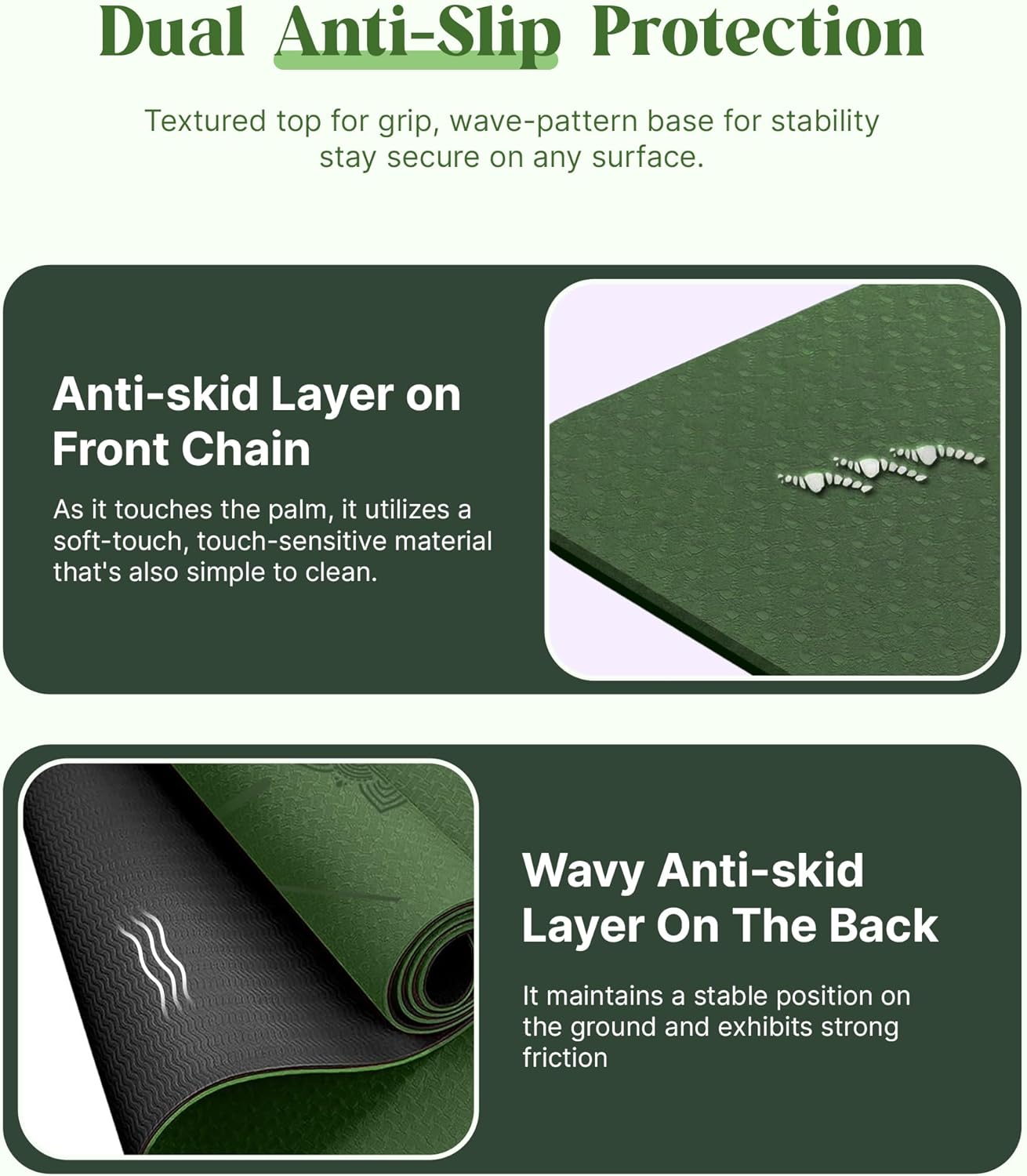 ROMIX Pro Yoga Mat Thick 6mm (1/4 inch), 72"L x 24"W Non-Slip Workout Mat with Alignment Lines, Large Yoga Mats for Women Men With Carry Bag, Exercise Mats for Home Workout Training Equipment