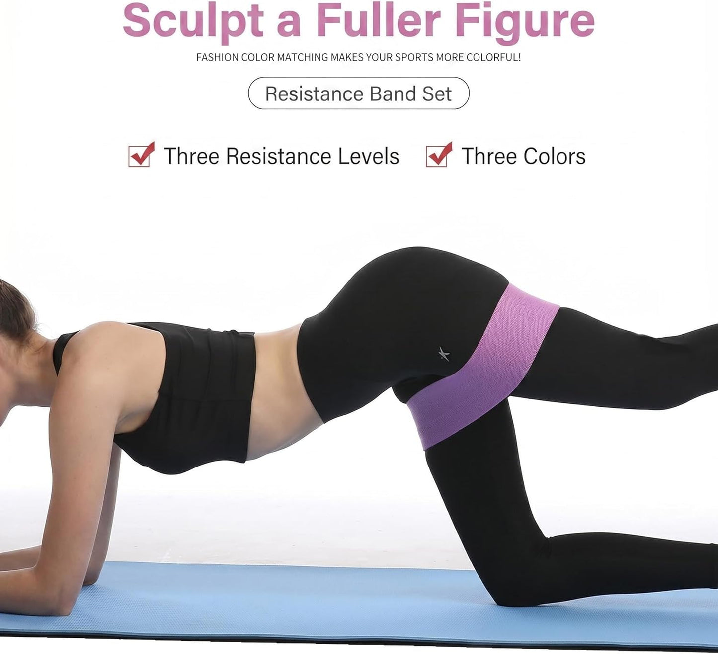 Premium Non-Slip Fabric Resistance Bands -