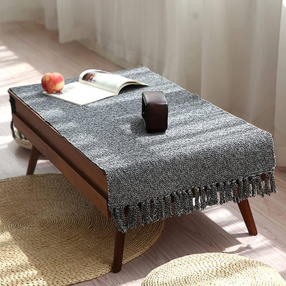 Cotton Bathroom Rug Reversible Laundry Room Rag Rug. Hand Woven Yoga mat Entryway Runner Kitchen Bathroom Bedroom Dorm (23"x80", Silver)