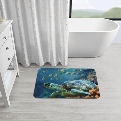 Skull Yoga Printed Rounded Corner Diatomaceous Doormat 31.5x19.7 Inch Bath Mat Rug Non Slip Shower Floor Mat, Absorbent Bathroom Rugs Mat for Anti Slip Shower Mat, Housewarming Gift