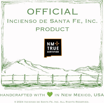 Incienso de Santa Fe - 7 Scent Sampler Natural Wood Incense with Burner, Includes Piñon, Cedar, Juniper, Hickory, Alder, Mesquite, and Fir Balsam (70 Bricks) - Made in the USA