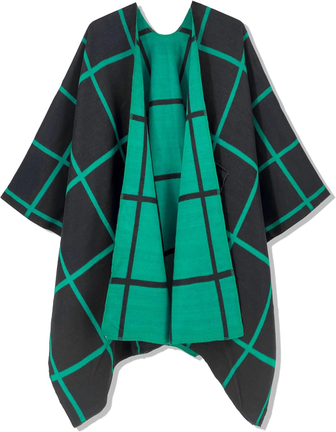 Moss Rose Women's Shawl Wrap Poncho Ruana Cape Open Front Cardigan Shawls for Spring Fall Winter