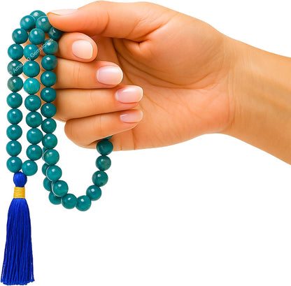 Amazing Gemstone 108 Beads Handmade Mala (Knotted, Rudraksha) - Colors B