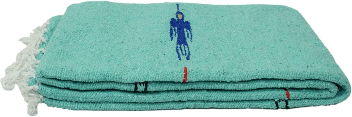 Open Road Goods Mexican Thunderbird Yoga Blanket, Handwoven Throw for Yoga, Meditation, and Home Décor – Versatile Blanket for Beach, Picnic, Camping, or Outdoor Use