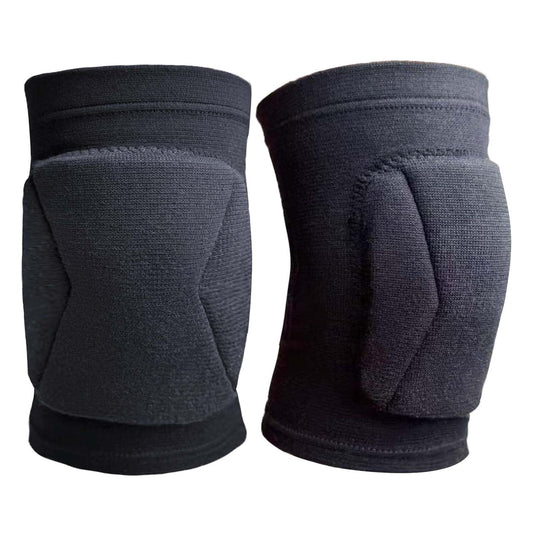 Volleyball Knee Pads for Men Women Sports, Soft Knee Sleeve with Collison Avoidance Foam Pad for Basketball Football Baceball Soccer, Elastic Kneeling Pad for Dance Yoga MMA Muay Thai, Black M (1 Pair)