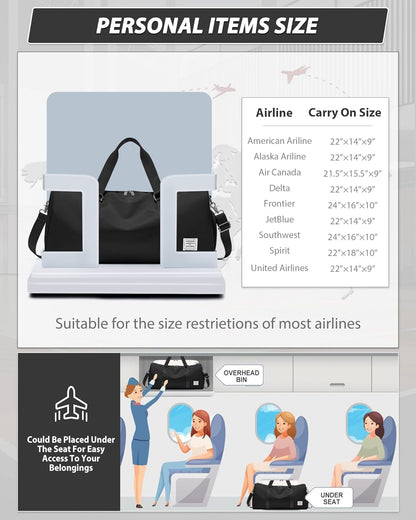 Gym Bag Womens Mens with Shoes Compartment and Wet Pocket Travel Duffel Bag for Women for Plane Sport Gym Tote Bags Swimming Yoga Waterproof Weekend Overnight Carry on Bag Hospital Holdalls - Colors C