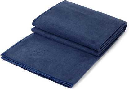 Manduka eQua Hot Yoga Mat Towel - 71" | Rapid Moisture Activated Grip | Ultra Soft Microfiber | Quick Dry | Lightweight, Travel Friendly Mat Layer | 71 x 24 inches | Thunder