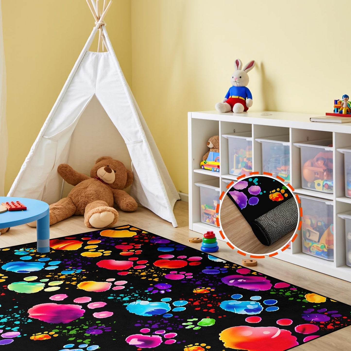 Video Game Rug - Gaming Themed Rug Gamepad Controller Area Rugs for Bedroom Gaming Carpet for Boys Game Carpet for Playrooms Bedroom Doormat Yoga Mats
