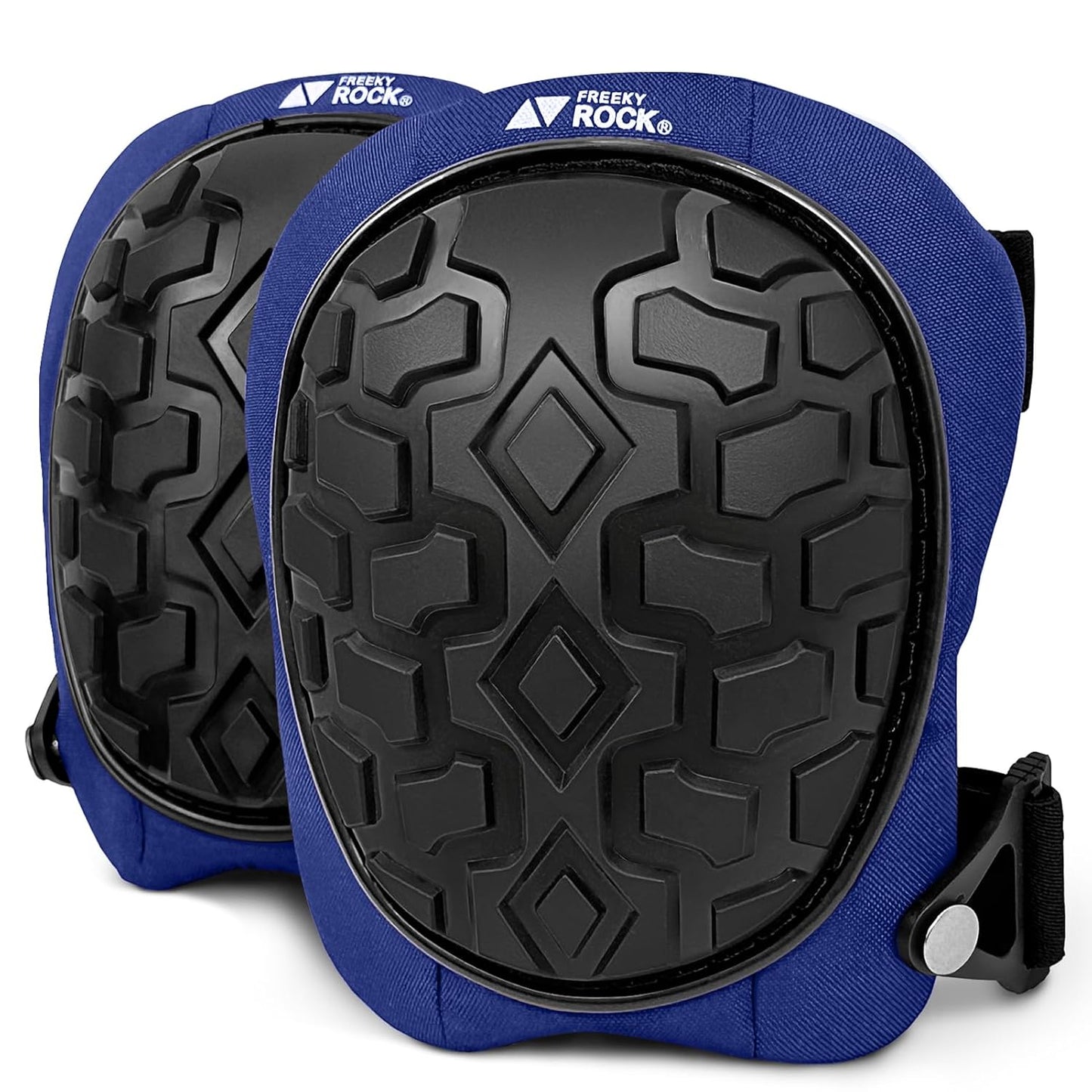 Professional Knee Pads for Work Construction with Heavy Duty Cap Foam Padding Gel Cushion Knee Pads for Men, Comfortable Adjustable Strong Strap, Military Grade Rivet for Flooring Gardening