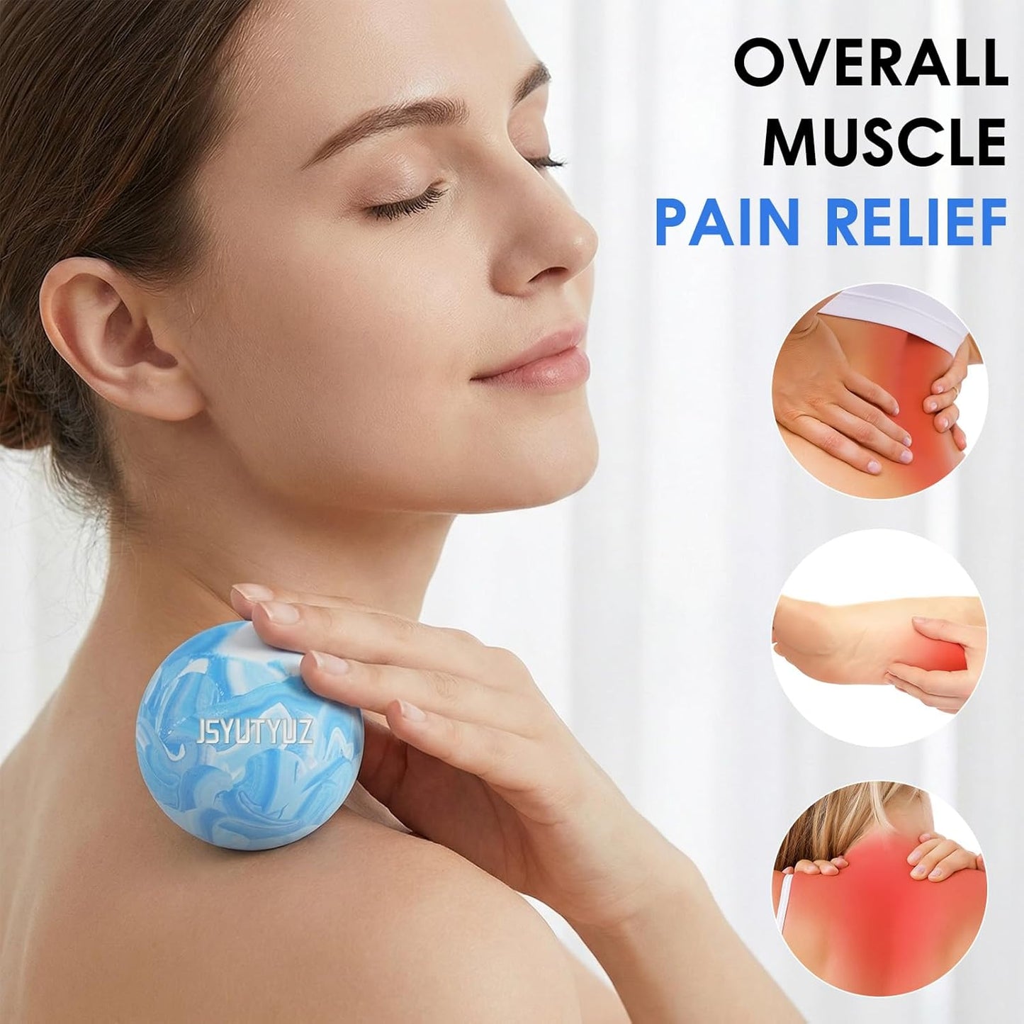 Peanut Lcarosse Ball for Myofascial Release, SGS Certification, Massage Deep Tissue for Shoulder and Back, Trigger Point Therapy, Muscle Knots, Peanut Massage Ball for Muscle Pain