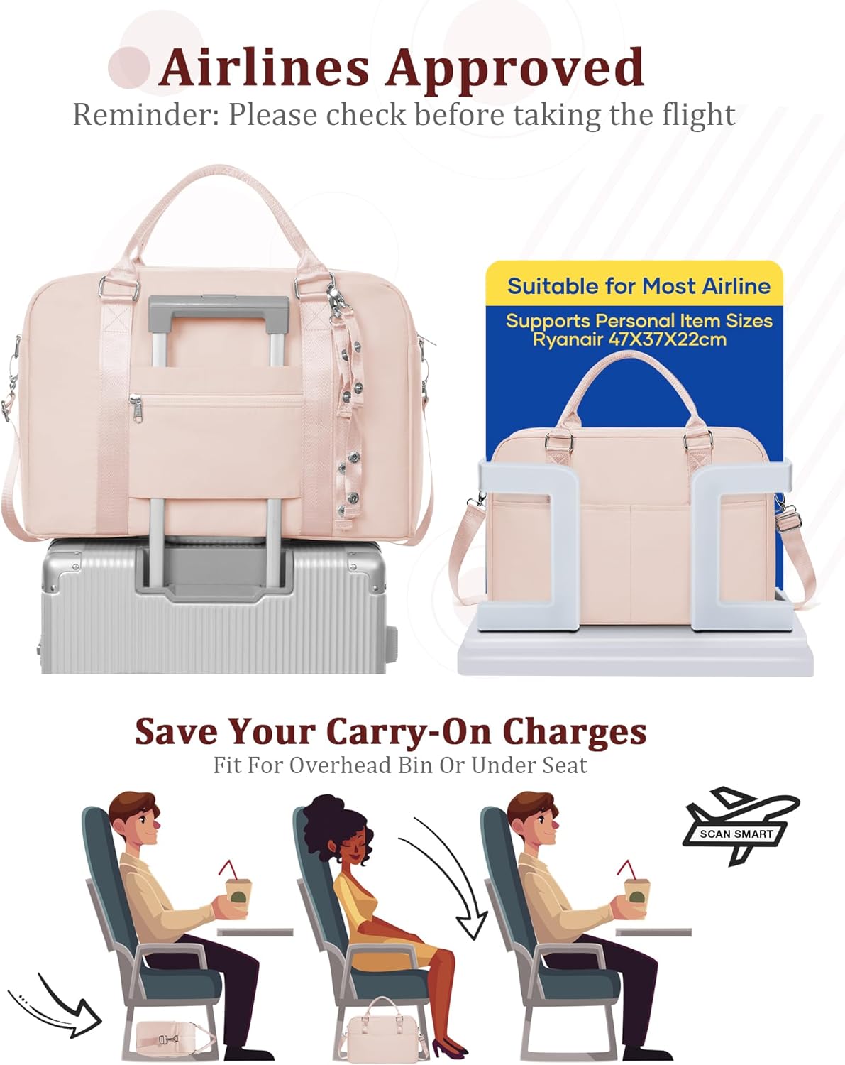 Gym Bag Womens Mens with Shoes Compartment and Wet Pocket Travel Duffel Bag for Women for Plane Sport Gym Tote Bags Swimming Yoga Waterproof Weekend Overnight Carry on Bag Hospital Holdalls - Colors B