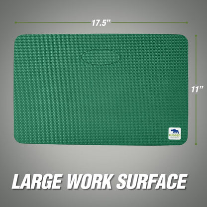 RUGGED RHINO Heavy Duty Patent Pending Kneeling Pad, Shock Absorbent Thick Knee Pads, Holds Up to 300 lbs, Protect Knees from Hard Concrete Surfaces, For Mechanics, Yard Gardening, Gym, Slate Gray