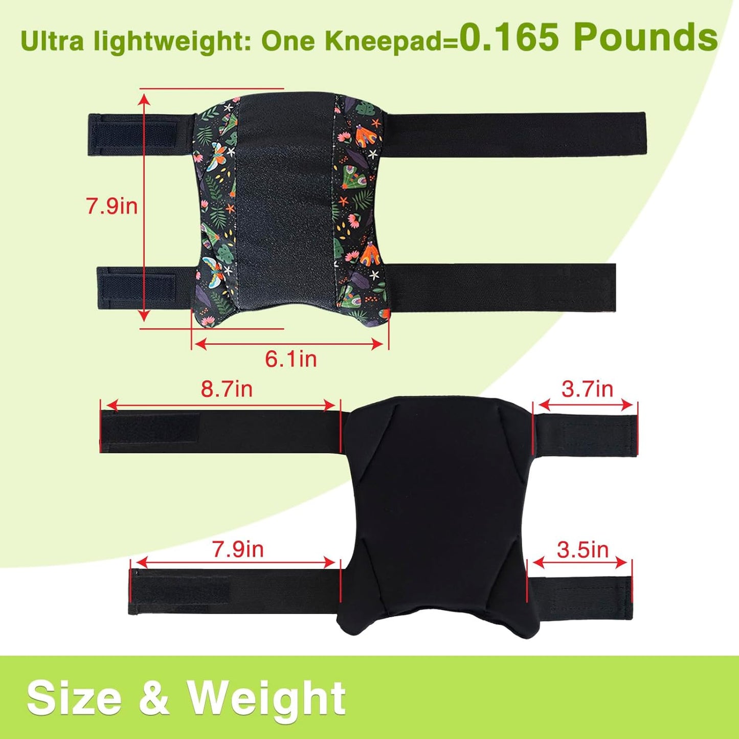 Garden Knee Pads for Men and Women, Lightweight Waterproof KneePads for Gardening, Anti Slip Leather Foam Padding Kneeling Pads for Flooring and Carpet Cleaning, House work, Gardening Maintain, Knee Protector,Gray