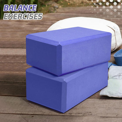 2025 Biguphate Yoga Blocks 9x 6x4 Inch，1 Pack EVA Foam Yoga Block Supportive Latex-Free, Non-Slip Exercise Blocks, Yoga Accessories for Pilates, Meditation, Balance, Stretching and Deep Poses